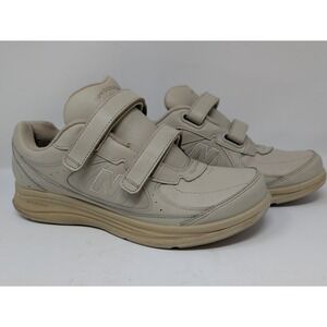 New Balance 577 Mens Walking Shoes Bone Leather Hook Loop MW577VB Size 11 D